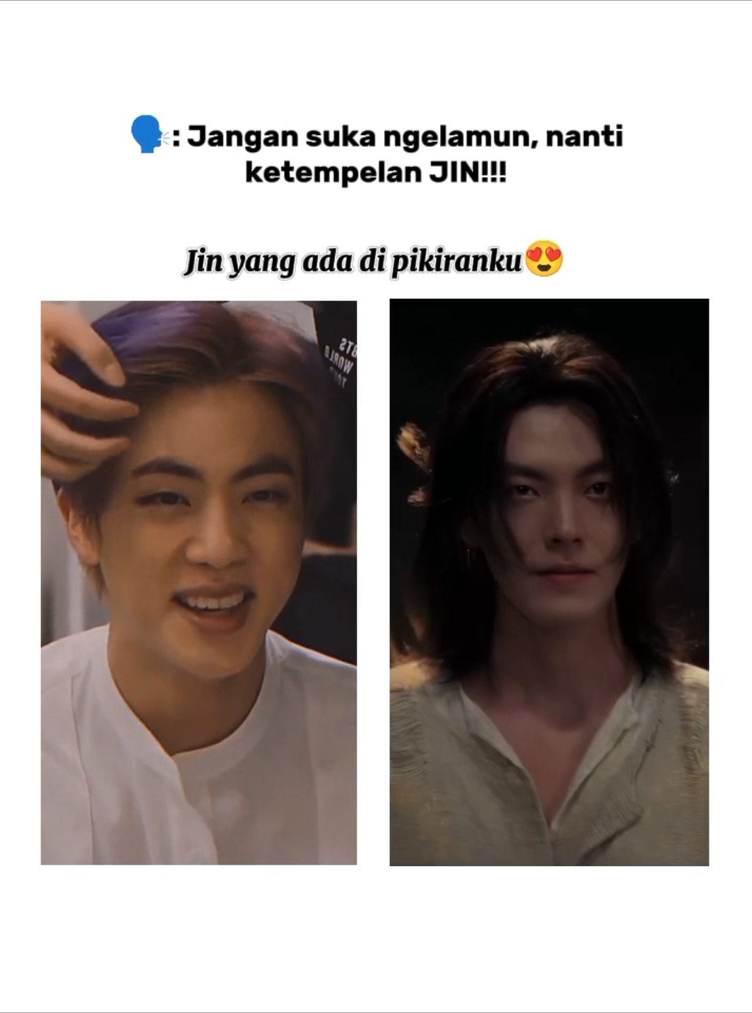 Jin kesayangan Army💜 #kimseokjin #kimwoobin #geniemakeawish #bts #CapCut 