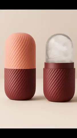 Rolo Facial de Gelo em Silicone para Cuidados Faciais - Massageador Revitalizante e Calmante #gelo #massageador #facial 