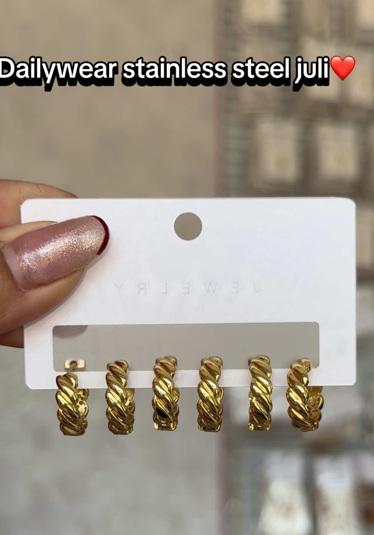 Dailywear stainless steel juli✨ #thepumpkinstorehetauda❤️ #stainlesssteeljewelry #accessoriesstoreinhetauda #hetauda #juli 