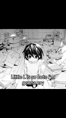Instead of L he's l hahaha get it😋 #fyp#deathnote#llawliet#little#viral