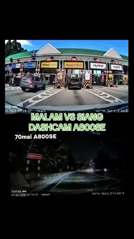 Dashcam terbaik 2025 diwaktu siang dan malam A800se #70mai #a800se #dashcam 