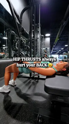 How to Set Up Hip Thrusts for NO BACK PAIN 😣💥comment “COACHING” to work with us 👇  #hipthrust #smithmachine #hipthrustsetup #gymtipsforwomen #backpain 
