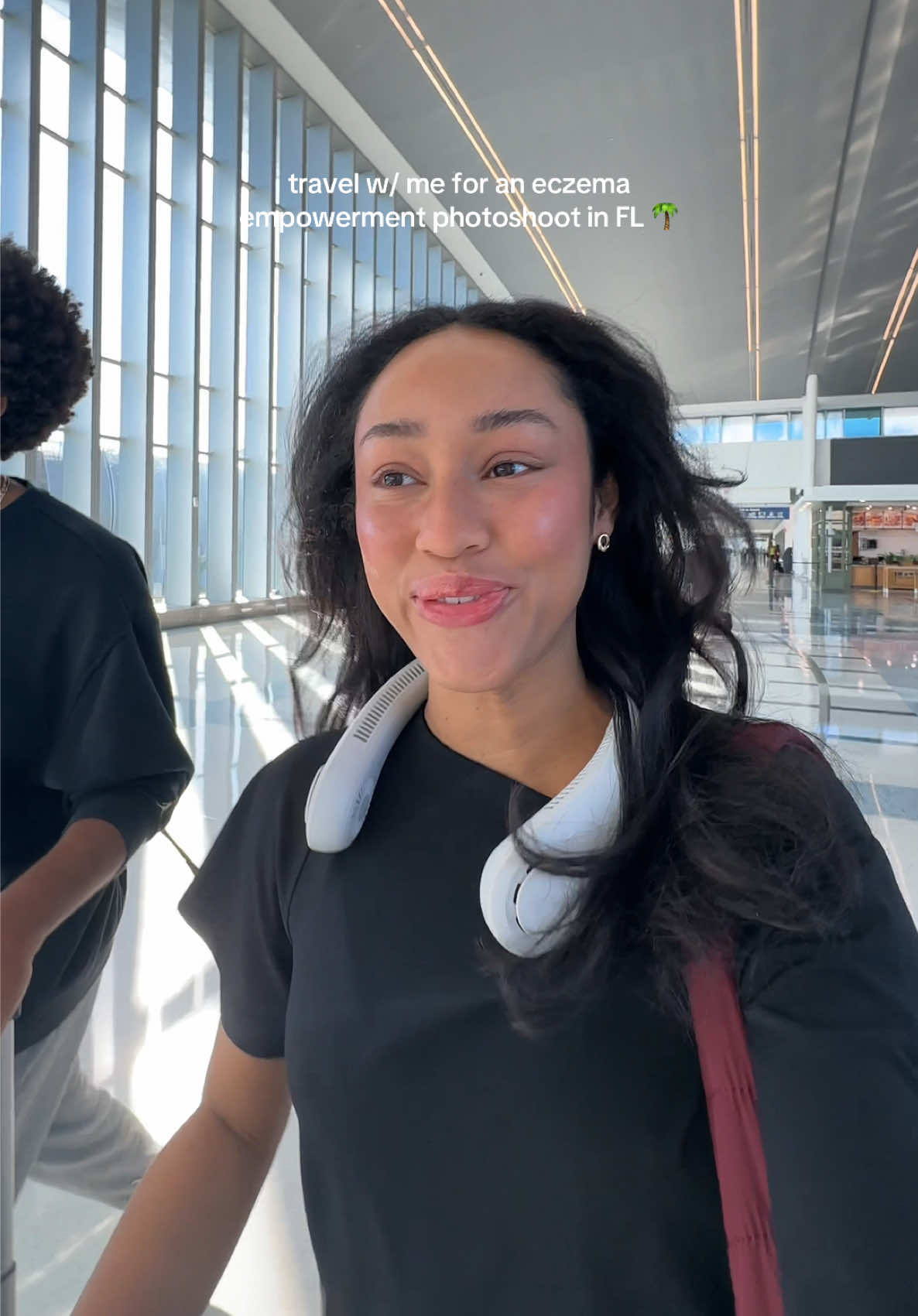 travel day for such a fun and beautiful photoshoot 🥹✈️  #model #travelvlog #eczemaawareness #eczema 