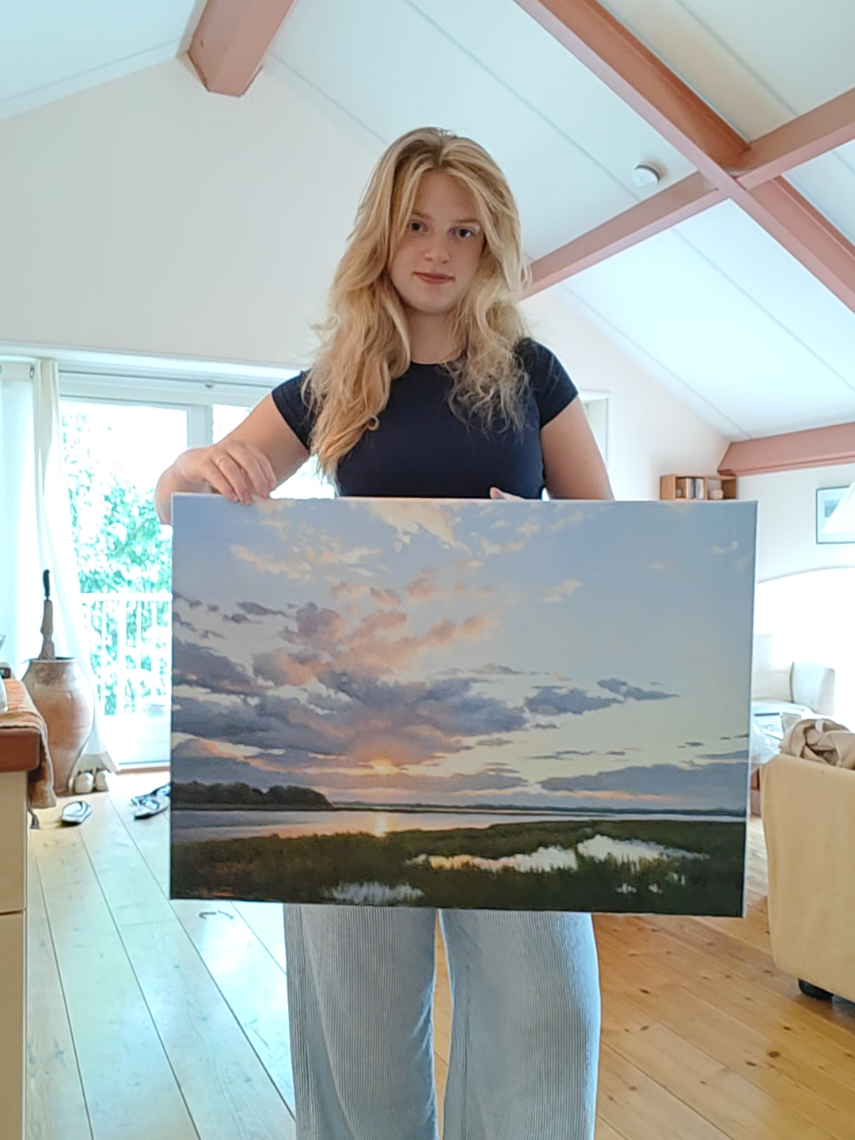 Hello im new to posting art content on TikTok so please be nice! im looking forward to meeting many other artists and become friends!❤️ #art #paintingreveal #painting #oilpainting #artist 