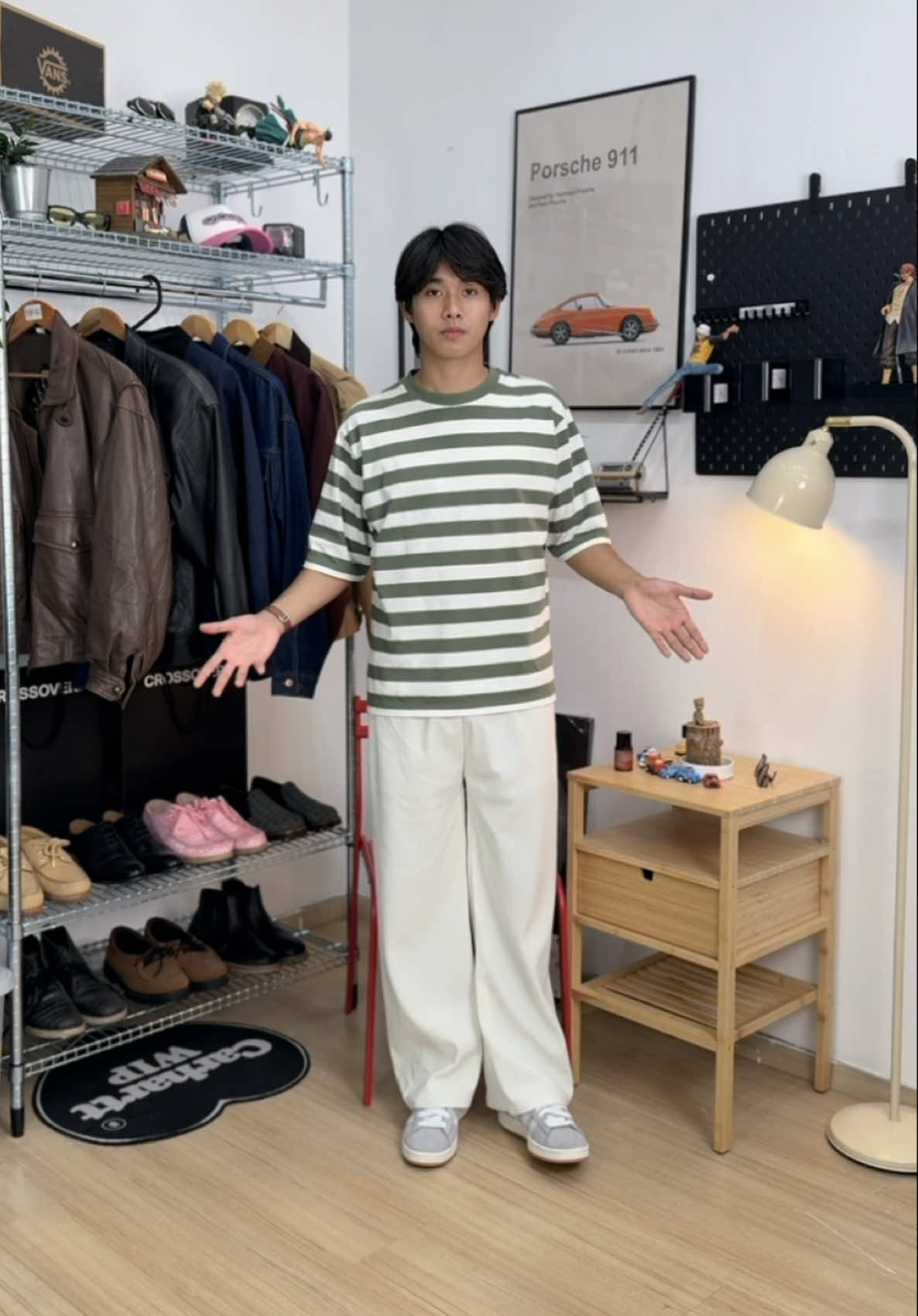 semua colour dia lawoo2 geng, rugi beli satu colour je #mensfashion #ringkasoutfit #outfitideas #loosepants #corduroypants 