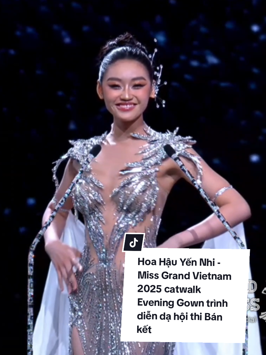 Hoa Hậu Yến Nhi - Miss Grand Vietnam 2025 hô tên, catwalk Evening Gown trình diễn dạ hội thi Bán kết Miss Grand International 2025 #HoaHau #MissGrandVietnam #MissGrandVietnam2025 #MissGrandInternational #MissGrandInternational2025