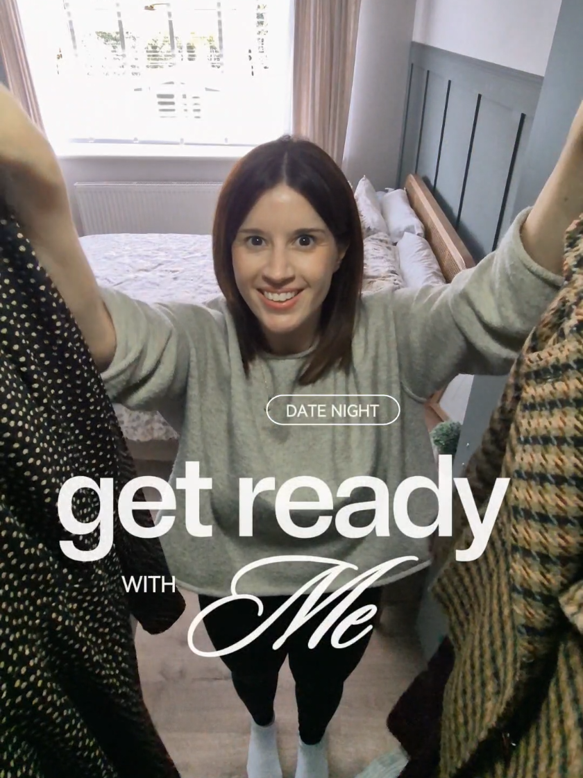 GRWM for our first real night out since baby 💕 We're leaving the changing bag behind and taking a moment for us...  If only I was this quick getting ready! 🤣 Perfume by @Rebel Aromas Ltd  #grwm #newparents #brandcollab #ugc #contentcreator 