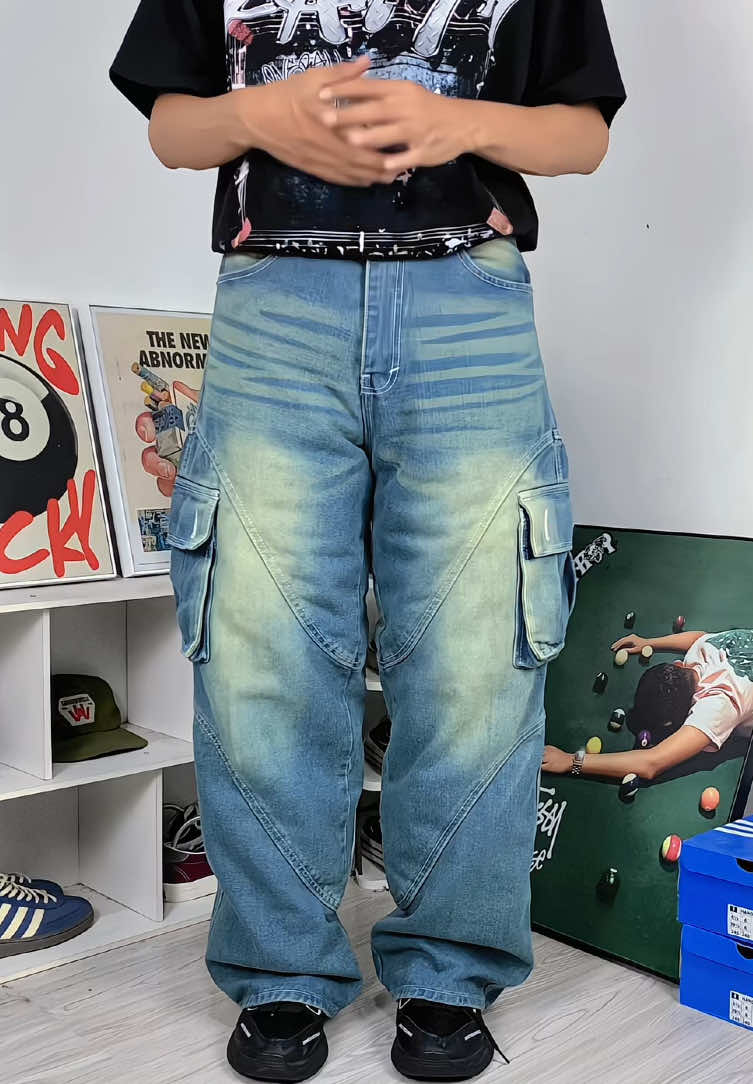 Ketemu juga Celana cargo baggy jeans kece abiess begini🤩🤩 #celanacargo #cargopants #baggycargopants #baggyjeans #rekomendasioutfit 