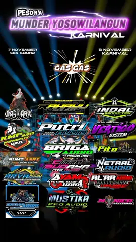 Info sound Karnaval Munder 7-8 November 2025 #lumajang #soundhoreglumajang #horegjawatimur #horeglumajang #beranda 