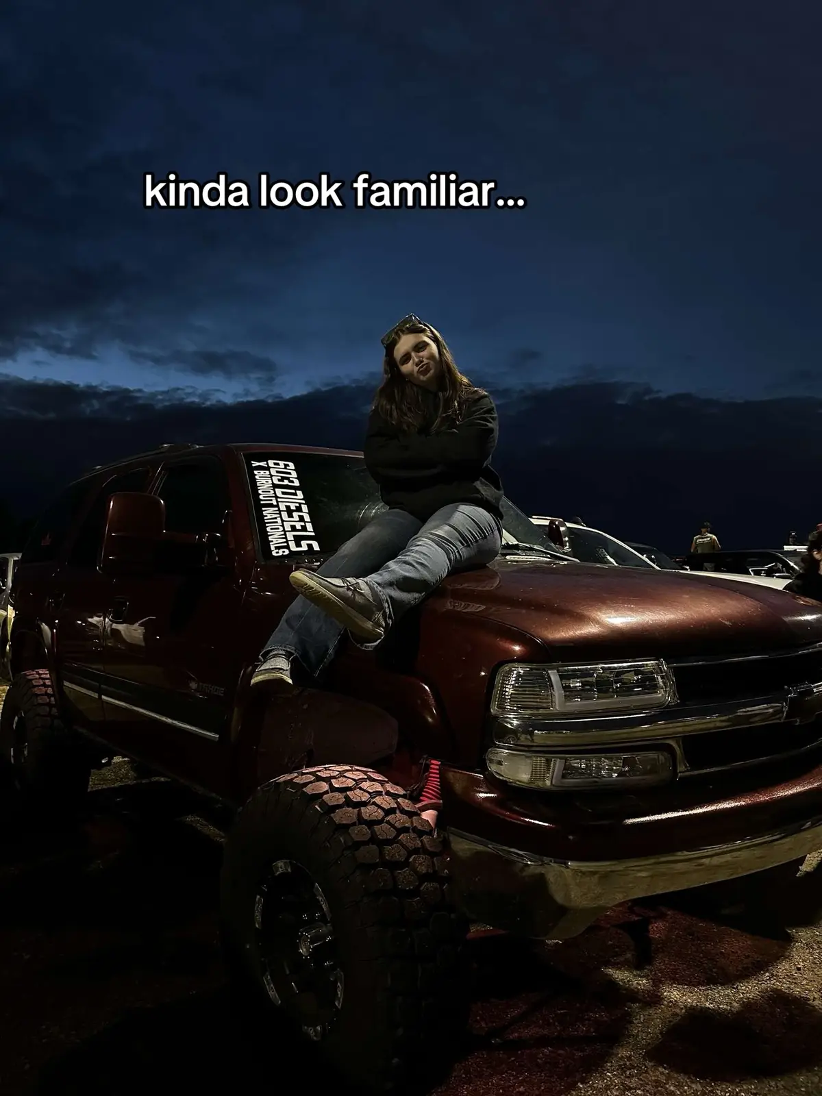 His first truck compared to his truck now…