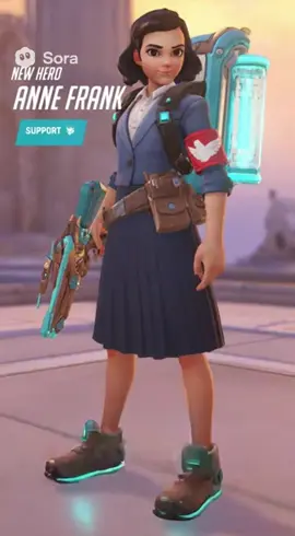 Anne Frank in Overwatch #ai #annefrank #overwatch #sora