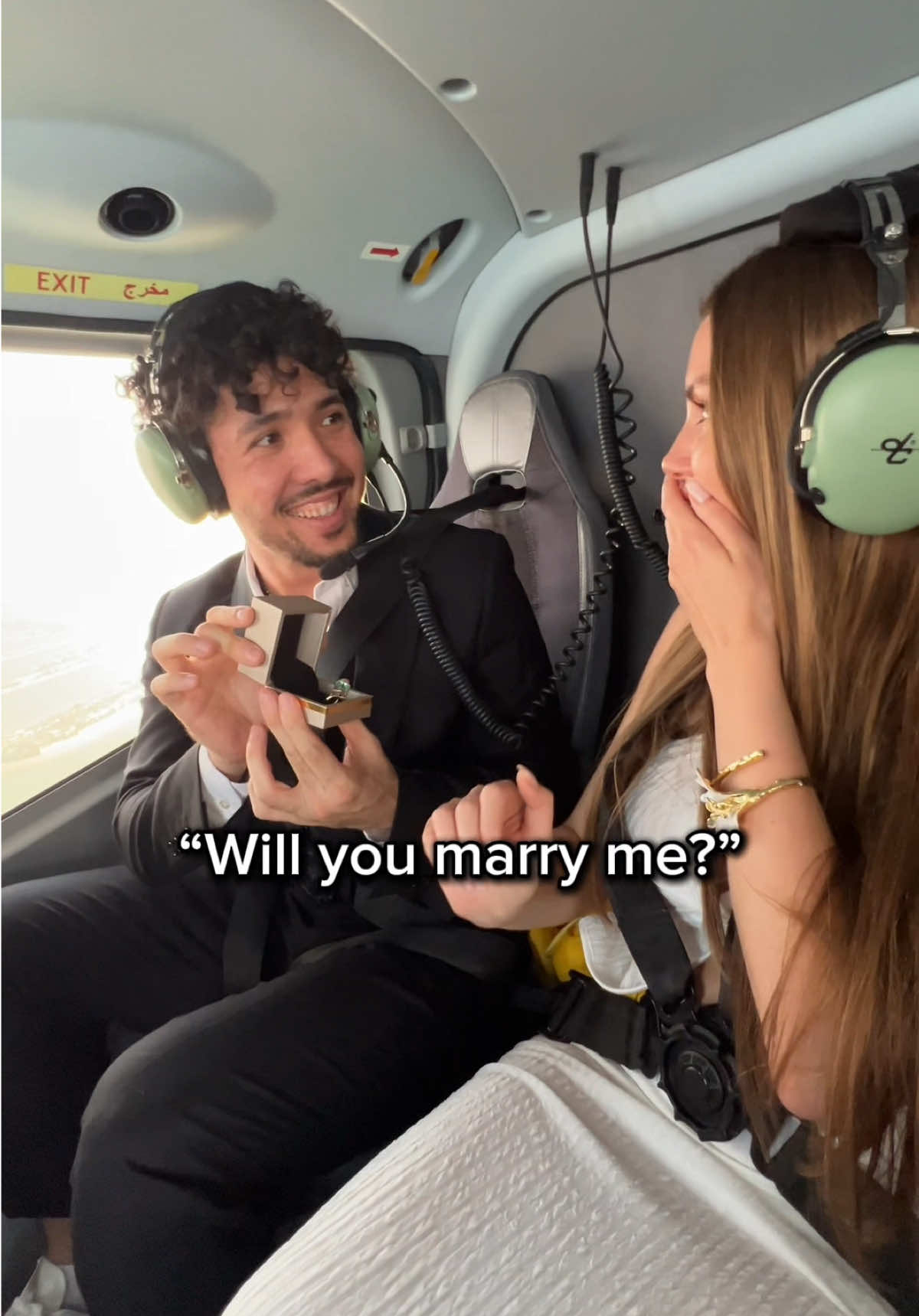 I proposed to her on Helicopter!