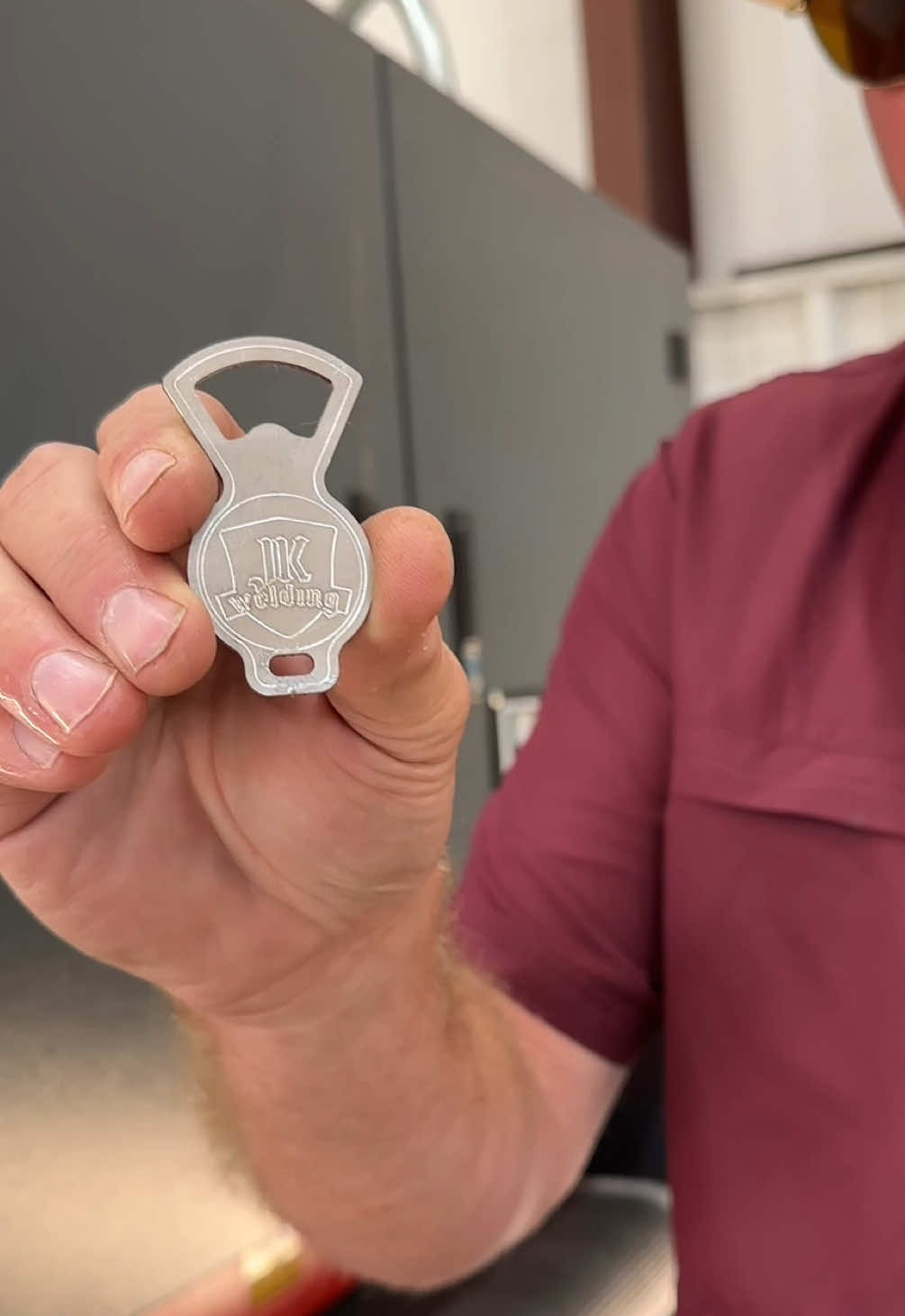 We make our own bottle openers for the gift boxes. In-house means faster, cleaner, and consistent. JK Welding.