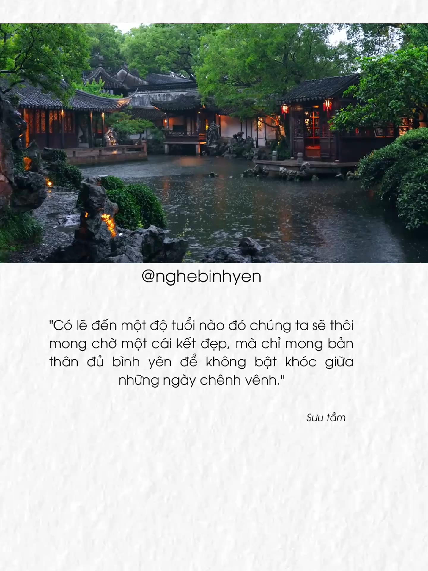 Mong bản thân luôn vững vàng trước những ngày chênh vênh. #Nghebinhyen #chualanhtamhon #nhacchill #nhackhongloi