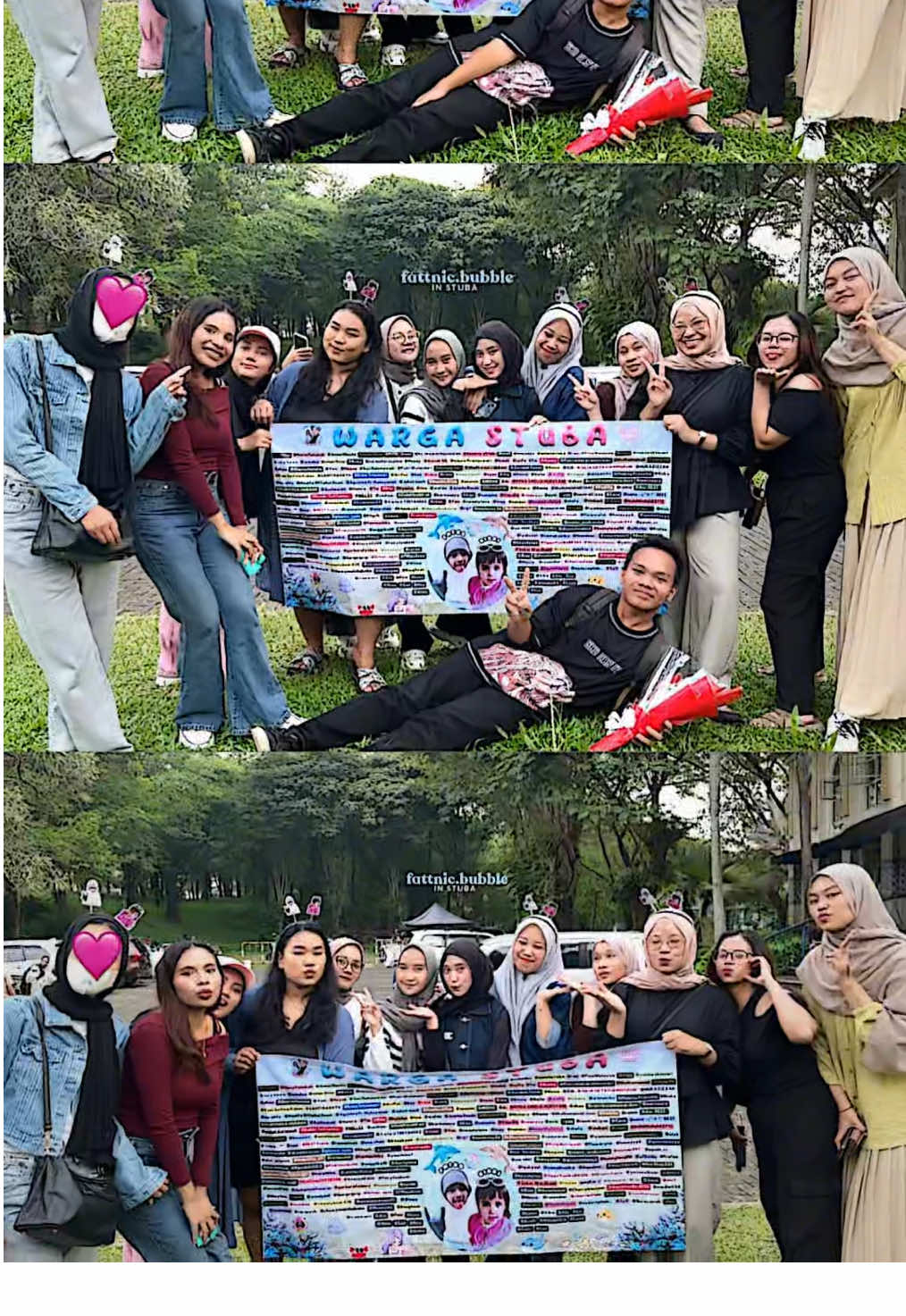 Sometimes it’s not the place, but the people who make everything feel like home 🤍🏠 Thank you for being the warmest part of this journey. No goodbyes, just see you later Warga Stuba🥺💕 Let’s keep this energy forever — karena kita adalah keluarga kecil yang akan tumbuh bersama fattah @fatso dan nicole 💖🌷 #fattahsyach #nicolerossi #fattnic #fatzar #fattrose  