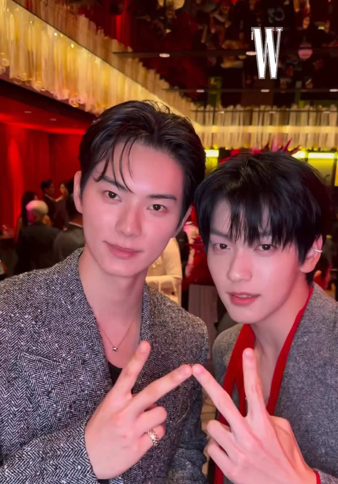 Wait… why do they lowkey look like besties 😭😭😭❤️ #Soobin #TXT #tomorrow_x_together  #leechaemin #LoveYourW2025 
