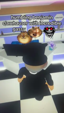 Benjamin Clawhauser got humbled by incredible gassy 😂 #incrediblegassy #mrincredible #benjaminclawhauser #roblox #fyp 