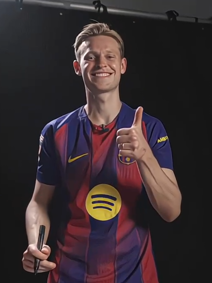 Dejong new contract_😍💙#dejong #barca #football #foryoupage #barcelona 