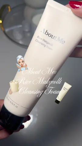 Piel limpia, suave y fresca con About Me Rice Makgeolli Cleansing Foam 🫧🧖‍♀️🤍 @aboutme_usa_official  #aboutme #skincare #kbeauty #SelfCare 