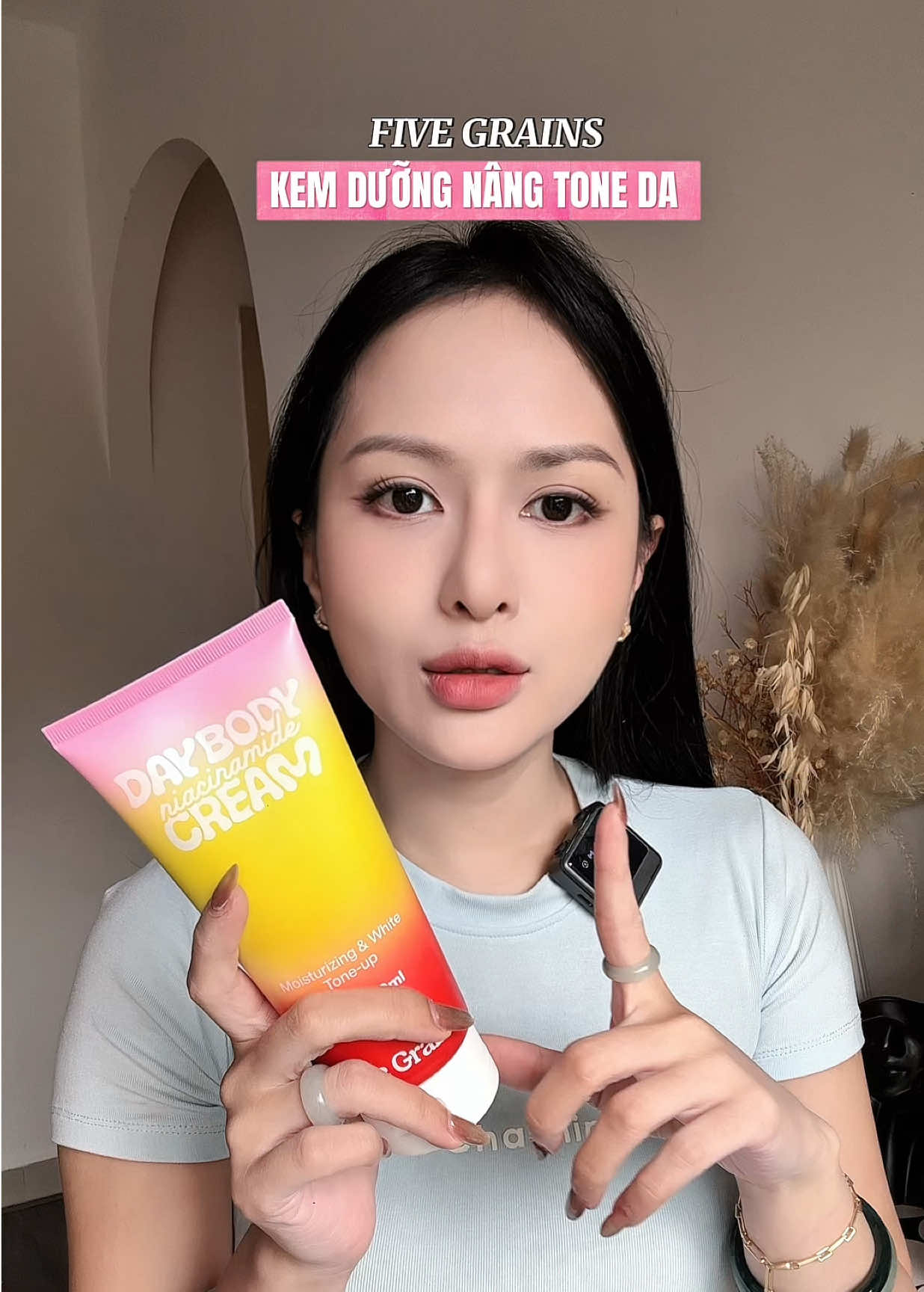 Mấy bà tin tui da trắng mướt luôn ý #fivegrains #fivegrainsvietnam #daycream #kemnangtong #kemduongniacinamide 