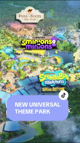🚨FIRST LOOK at NEW LANDS🚨 for Universal Studio’s new theme park! Universal just dropped major details about what families can expect when the park opens in Frisco, Texas in 2026, and this place looks like every kid’s dream come true. 🌈✨ There will be SEVEN themed lands designed just for kids (and their grown-ups too!):  🧅 DreamWorks’ Shrek’s Swamp — meet Shrek & Fiona and play in ogre-sized splash zones  🐱 Puss in Boots Del Mar — carnival games, cat-sized chaos, and meet & greets  🍌 Illumination’s Minions vs. Minions: Bello Bay Club — water-soaked Minion mayhem PLUS Minion meet & greets and interactive play areas  🦖 Jurassic World Adventure Camp — baby dinos, lookout towers, and wild discoveries  🎶 DreamWorks’ TrollsFest — a glittery dance party with Poppy & Branch  🍍 Nickelodeon’s Bikini Bottom — meet SpongeBob, Patrick, and Sandy for the “best day ever!”  🪄 Isle of Curiosity — whimsical exploration featuring Gabby’s Dollhouse meet-and-greet! 💬 Universal says this park was “designed through the unbridled creativity of kids” — meaning it’s all about play, imagination, and those big belly laughs that make family trips unforgettable. Plus, there’ll be an on-site 300-room resort hotel and interactive sensory gardens for kids to rest, recharge, and explore. 🌿 More details about attractions, food, and entertainment are coming soon — but we’re already ready to pack our bags for Frisco. 🧳 Which land are you most excited to visit first?! 💭 #universalstudios #universalkids #universalorlando #universalhollywood #universaltexas 
