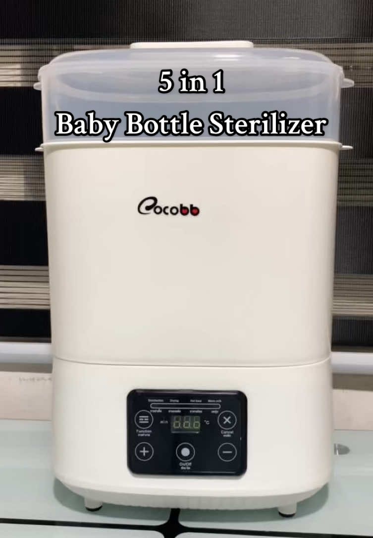 5-in-1 na! Saves you time and energy. #bottlesterilizer #lifesaver #momhacks #newbornmusthaves  #fyp 
