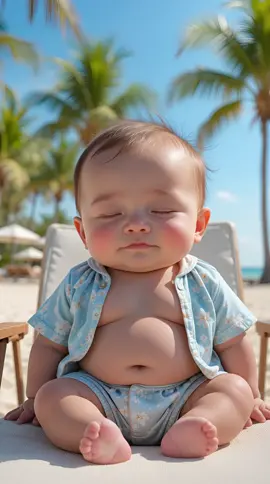 baby boy say papa at beach 😍.#adorablebaby #beautifulbaby #babylovepapa #aibaby #babyfunnytalk 