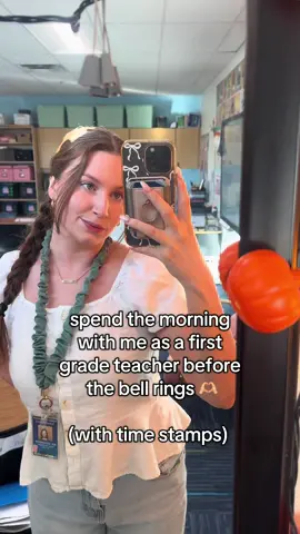 First day back since a 2 week fall break! Feeling very rusty 😵‍💫 I missed my sweet firsties so much though 🥹 #teacherdayinthelife #beforethebell #beforethebellrings #teachermorningvlog #teachervlog 