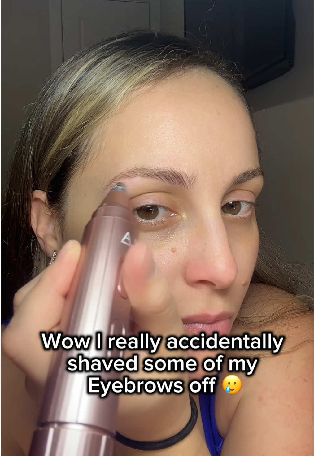 Love this thing. I was just too fast! 😩😩😩  #eyebrows #facialhair #hairremoval #tiktokshop #contentcreator 