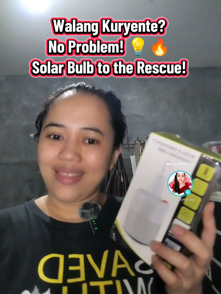 Brownout nanaman? 😩 Don’t panic, may sagot na d’yan! Ang Solar Rechargeable Bulb—pwede sa bahay, camping, at kahit saan mo gusto ng liwanag. ☀️💡 Waterproof, long-lasting, at mura pa! Perfect para laging ready sa dilim! 💪✨ 👉 Add to cart mo na habang may discount pa! #solarbulb  #emergencylight  #brownoutsolution  #solarrechargeablelight  #homeessentials 
