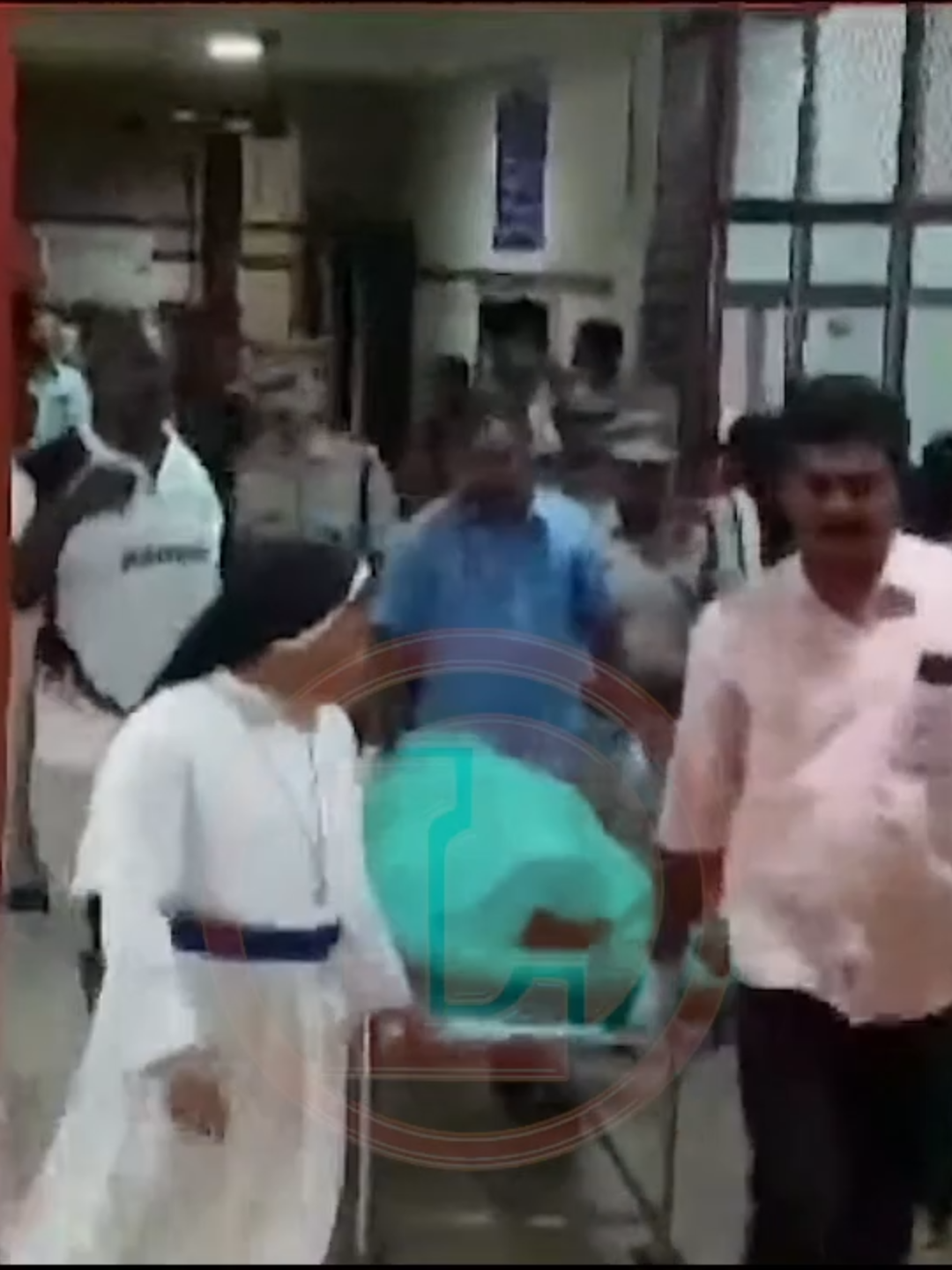 The footage of Raila Odinga's body being taken to the morgue shortly after his death at Devamatha Hospital in Southern India state of Kerala