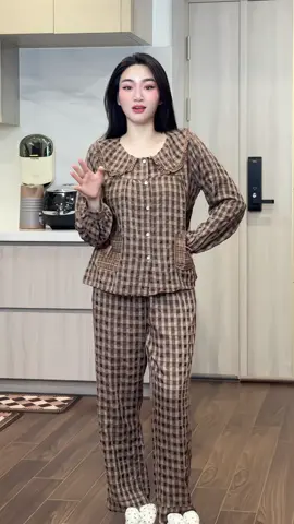 Bộ đũi kẻ caro xinh mà chỉ 1**  #bomacnhaxinh #donguxinh #xuhuong 