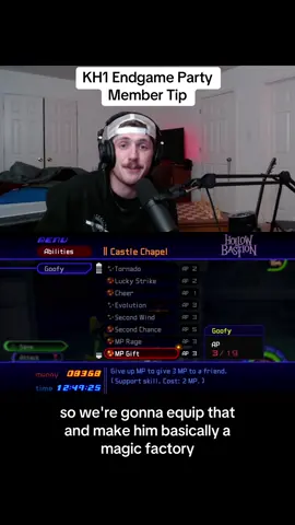 I MISSPOKE!!! GOOFY’S MP GIFT IS AFFECTED BY SUPPORT ACTIONS NOT MP ITEMS #kingdomhearts #keyblade #hollowbastion #kingdomhearts2 #donaldandgoofy 