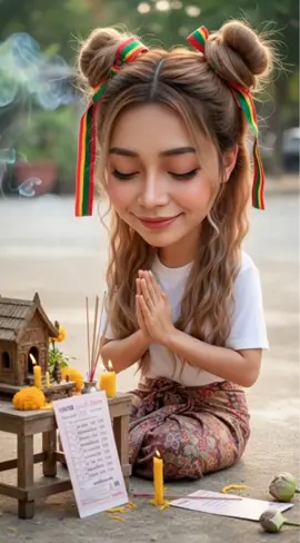 สาธุสามตัวตรงจงมาเพี้ยง😂😜 #เทรนวันนี้  #สร้างจากAI  #สร้างภาพนิ่งให้เป็นวีดีโอ 