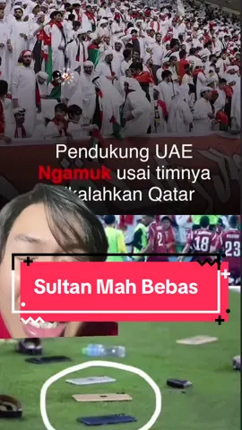 Sultan mah ngamuknya beda guys ya, klo kita cuman lempar botol, kalo UAE sultannnya lempar Hp sama kunci mobil 😅 fix Qatar curang #uae #qatar #round4kualifikasipaladunia #timnasindonesia #worldcup 