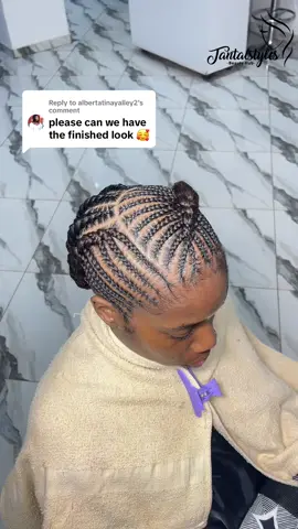 Replying to @albertatinayalley2 #tantalstyles #braidstutorial #ghanatiktok🇬🇭 #cornrows  cornrow braids  