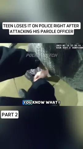 Teen Loses It on Police Right After Attacking His Parole Officer #bodycam #cops #police #foryou #bodycamcops 