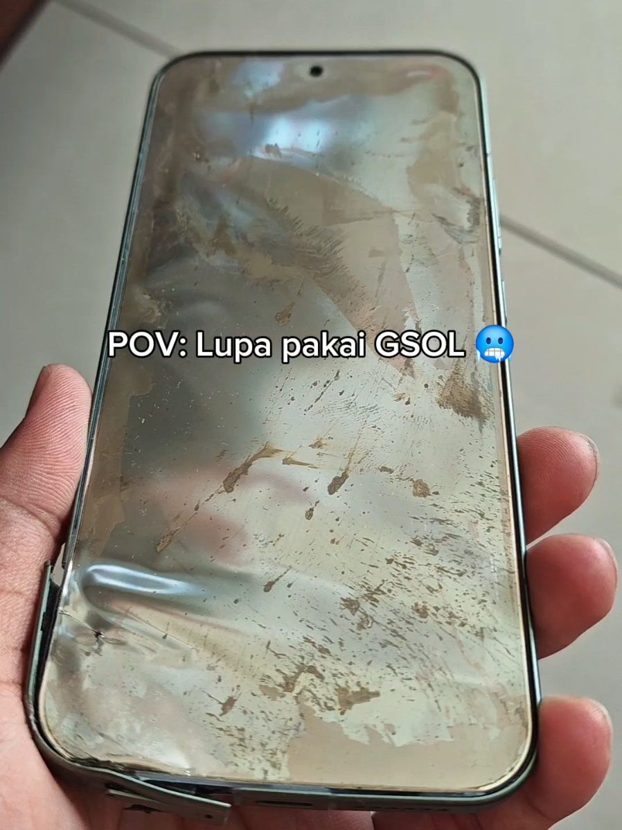 Jangan sampe udah lecet dikit , baru nanyain GSOL yaa 🤭 #GSOL #Custom #ScreenProtector 