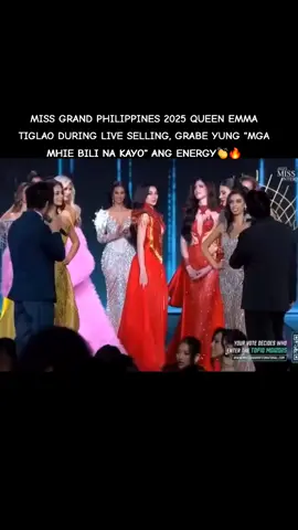 MISS GRAND PHILIPPINES 2025 QUEEN EMMA TIGLAO DURING LIVE SELLING, GRABE YUNG 