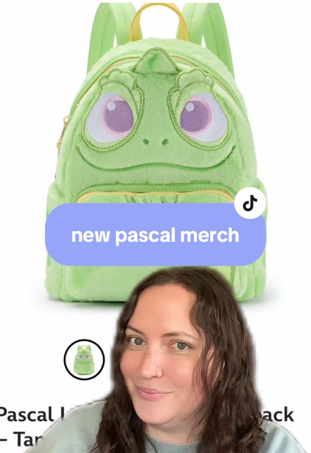 @Disney Store’s new pascal collection!! 🦎💜✨ #greenscreen #disney #disneymerch #tangled #loungefly 