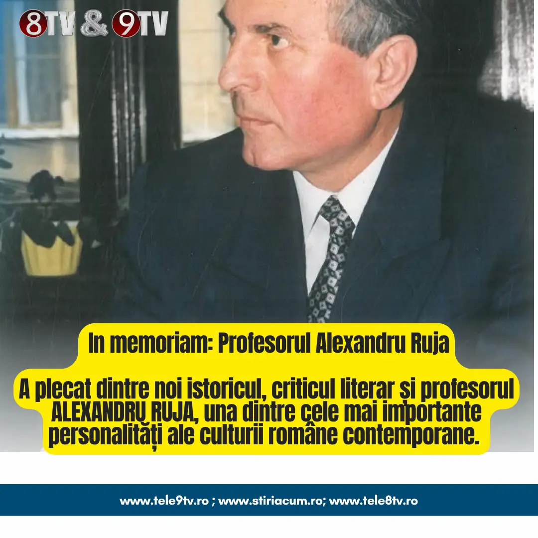 📚 In memoriam: Profesorul Alexandru Ruja A plecat dintre noi istoricul, criticul literar și profesorul ALEXANDRU RUJA, una dintre cele mai importante personalități ale culturii române contemporane. 🙏 Născut la 20 iulie 1944, în Pădureni (Timiș), profesorul Ruja a fost o viață întreagă dedicat literaturii române — ca dascăl, cercetător și autor a zeci de volume de critică și istorie literară. A format generații de studenți la Universitatea de Vest din Timișoara, a publicat în reviste de prestigiu și a coordonat lucrări esențiale pentru patrimoniul literar național. Membru al Uniunii Scriitorilor din România, al Societății de Științe Filologice și laureat al Premiului „Titu Maiorescu” al Academiei Române, Alexandru Ruja rămâne un nume de referință al școlii critice românești. Prin dispariția sa, literatura română pierde un om de mare anvergură, un spirit erudit și un profesor care a trăit pentru carte și cultură. 🕊️ Dumnezeu să-l odihnească în pace! #AlexandruRuja #InMemoriam #CulturăRomână #Timișoara #UniversitateaDeVest 