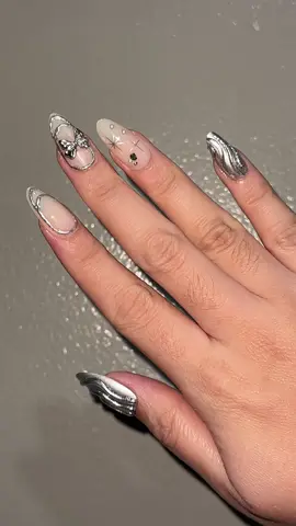 gorgeous press on nails!🖤✨ #pressonnails #nailsinspo #naildesigns #nailsextentions 
