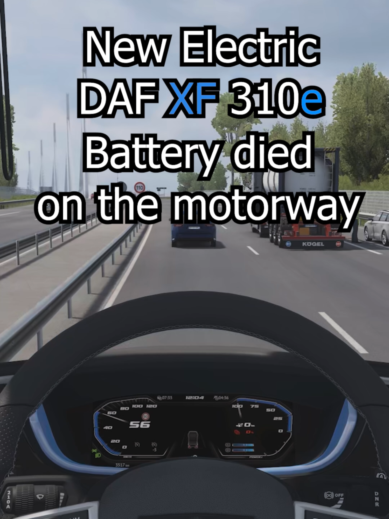 New electric DAF XF in Euro Truck Simulator 2 #eurotrucksimulator2 #eurotruck#eurotrucksimulator #GamingOnTikTok #ets2 #ets2mod #kafejkowy #simulator #fyp #grykomputerowe #trucking #truck #daf
