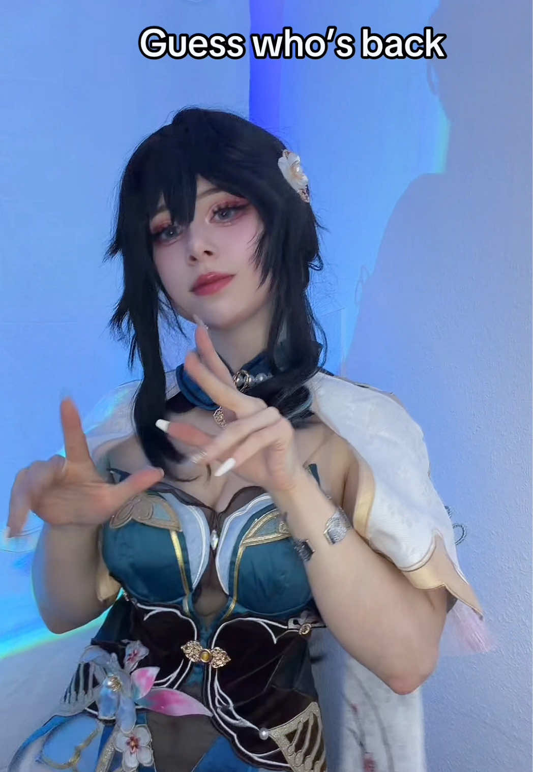 Yeah well, btw me doing a genshin cosplay after 2 years soon? #cosplay #HonkaiStarRail #hsr #ruanmei #theherta 