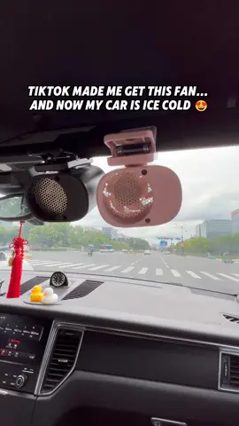 Idk if I could drive this car without this fan😭💯 #minifan #portableac #airconditioner #carac #hotcar 
