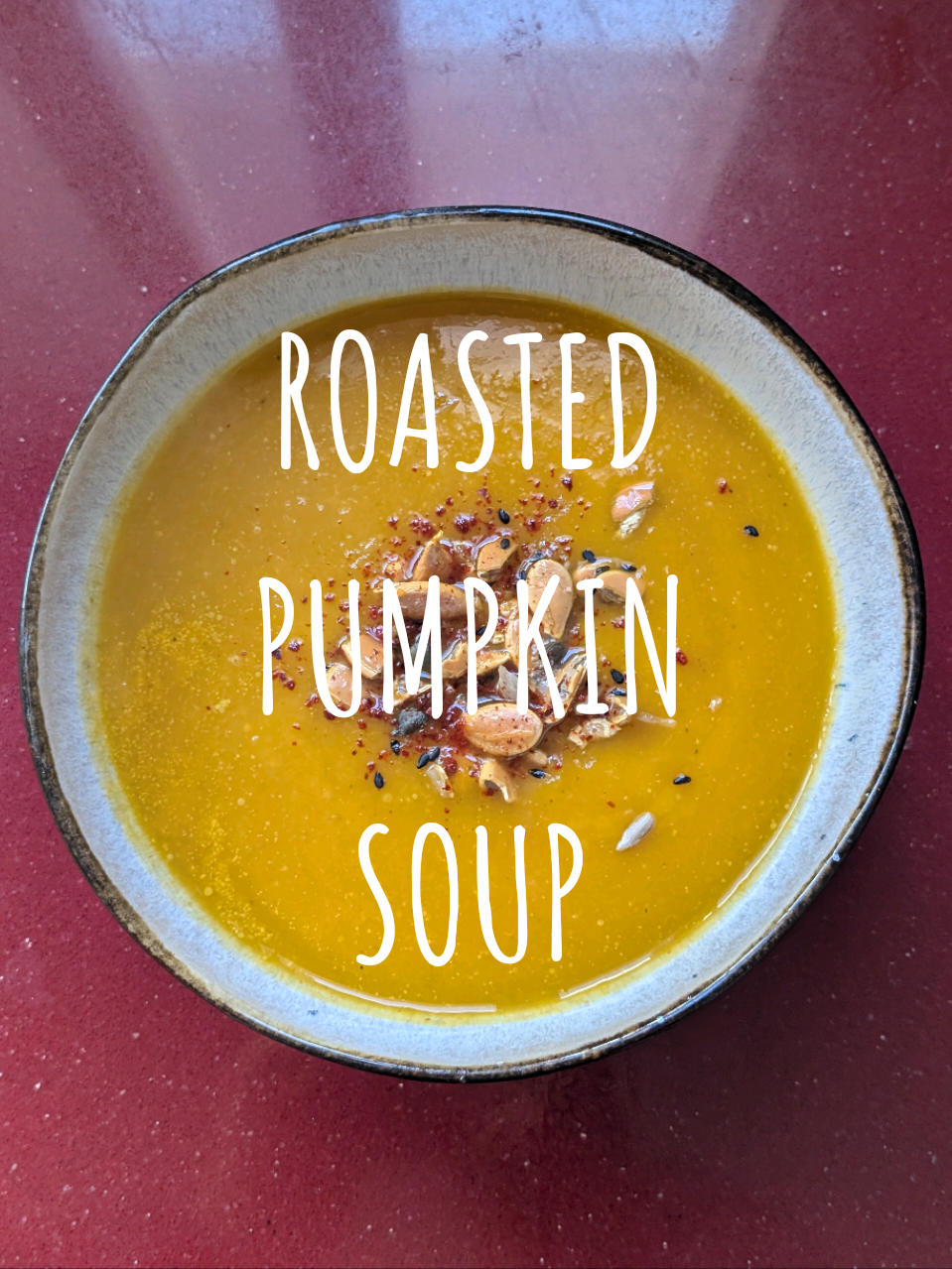 ROASTED PUMPKIN SOUP I bought a medium-sized pumpkin at the vegetable stand the other day and spent the week making things with the roasted pulp. First recipe: Roasted pumpkin soup! Pumpkin is SO good for us. And I love the sweet flavor. It has an extremely high Vitamin A content, lots of fiber and water, along with reasonable amounts of potassium, magnesium, phosphorus and other minerals we need to be healthy. Also, it's versatile, as we use it for a number of sweet and savory dishes.  Ingredients:  1/2 roasted pumpkin  2 celery stalks 1 carrot 2 red onions 4-6 cloves of garlic salt and black pepper  pimentón (hot paprika) olive oil Water Optional but recommended: Vegeta I'll get the written recipe up on my website very soon.  #pumpkin #fallrecipe #cooking #Recipe #nourishwithdaryl 