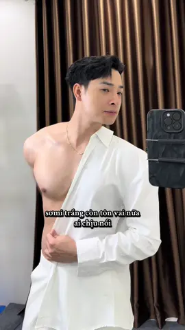 khỏi lo vai nhỏ với sơmi tôn vai #tupolice 
