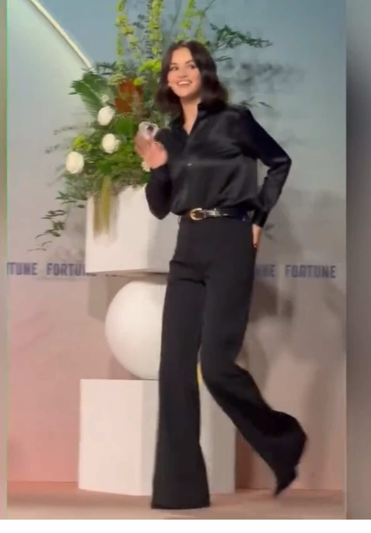 Selena Gomez at Fortune Most Powerful Women Summit🤍 @Selena Gomez @Rare Beauty  #selenagomez#selena#selenator#rarebeauty#bennyblanco 