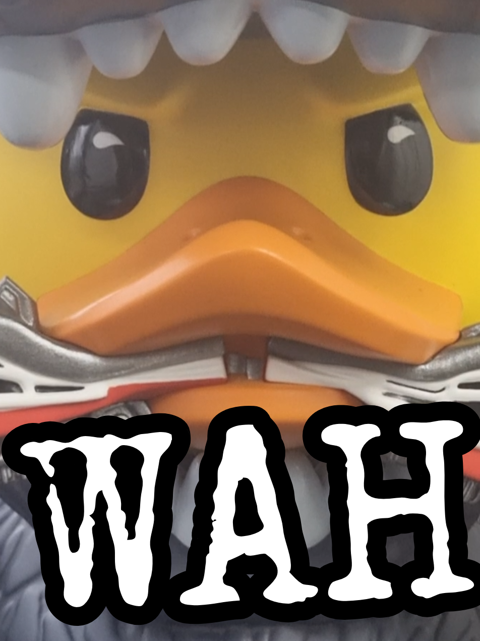 ahh look at the little baby... that's the difference between our Mini and XL TUBBZ ducks! our Mini Jurassic Park T-Rex and XL Godzilla TUBBZ are part of a family of ducks we are always looking to expand, what character should we turn into a duck next? -- #jurassicpark #jurassicworld #trex #godzilla #tubbz 