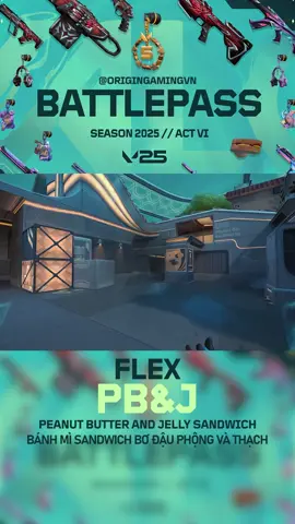 New Valorant BattlePass V25 Act 6 Flex: PB&J Flex mới trong BattlePass V25 Phần VI: PB&J (Peanut butter and jelly sandwich/bánh mì sandwich bơ đậu phộng và thạch). _____ @valorant.vietnam #valorantcreatorrush #Valorant #valorantvn #valorantskins #valorantbattlepass
